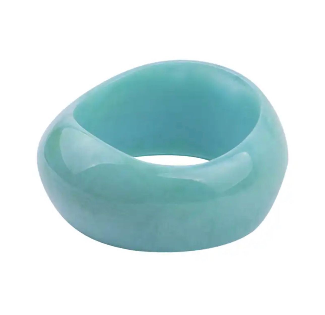 Aqua blue opaque bangle
