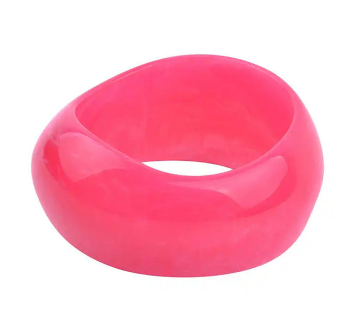 Hot pink opaque bangle