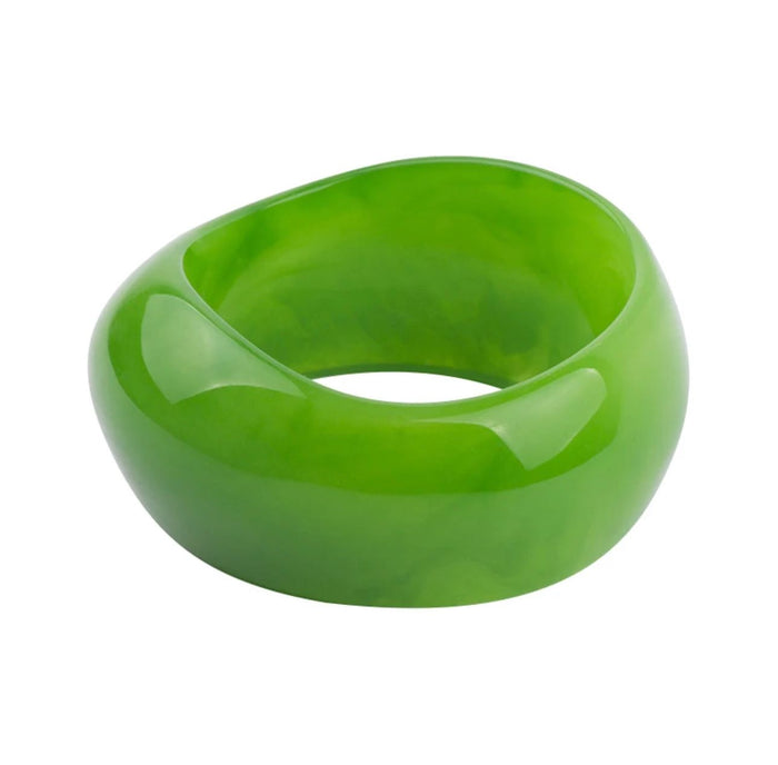 Apple green opaque bangle